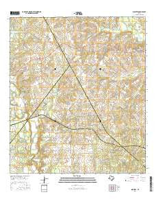 Industry Texas Current topographic map, 1:24000 scale, 7.5 X 7.5 Minute, Year 2016