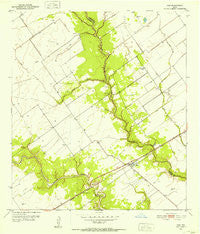 Inez Texas Historical topographic map, 1:24000 scale, 7.5 X 7.5 Minute, Year 1951