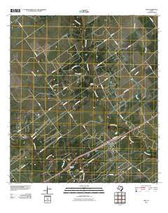 Inez Texas Historical topographic map, 1:24000 scale, 7.5 X 7.5 Minute, Year 2010