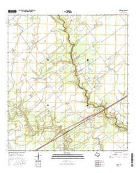 Inez Texas Current topographic map, 1:24000 scale, 7.5 X 7.5 Minute, Year 2016