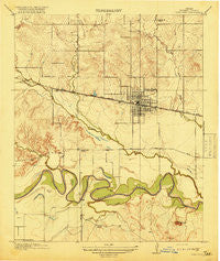 Iowa Park Texas Historical topographic map, 1:31680 scale, 7.5 X 7.5 Minute, Year 1918