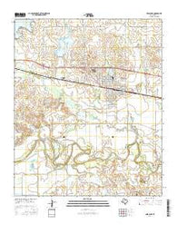 Iowa Park Texas Current topographic map, 1:24000 scale, 7.5 X 7.5 Minute, Year 2016
