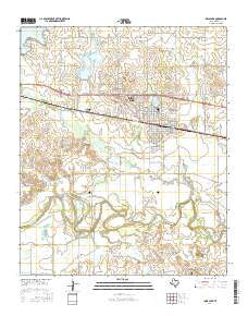Iowa Park Texas Current topographic map, 1:24000 scale, 7.5 X 7.5 Minute, Year 2016