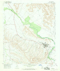 Iraan Texas Historical topographic map, 1:24000 scale, 7.5 X 7.5 Minute, Year 1967
