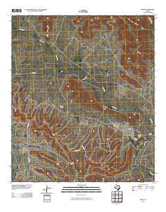 Iraan Texas Historical topographic map, 1:24000 scale, 7.5 X 7.5 Minute, Year 2010