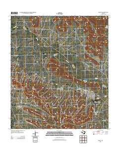 Iraan Texas Historical topographic map, 1:24000 scale, 7.5 X 7.5 Minute, Year 2012