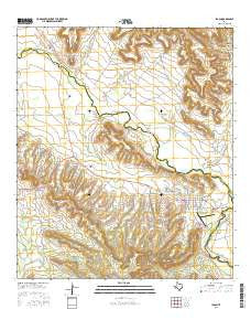Iraan Texas Current topographic map, 1:24000 scale, 7.5 X 7.5 Minute, Year 2016