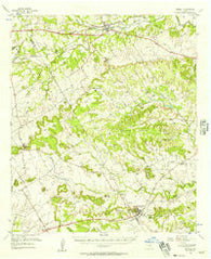 Iredell Texas Historical topographic map, 1:62500 scale, 15 X 15 Minute, Year 1956