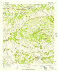Iredell Texas Historical topographic map, 1:62500 scale, 15 X 15 Minute, Year 1956