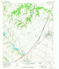 Italy Texas Historical topographic map, 1:24000 scale, 7.5 X 7.5 Minute, Year 1965
