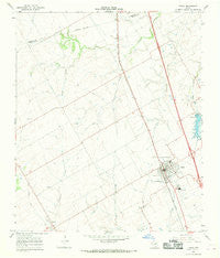 Itasca Texas Historical topographic map, 1:24000 scale, 7.5 X 7.5 Minute, Year 1965
