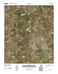 Itasca Texas Historical topographic map, 1:24000 scale, 7.5 X 7.5 Minute, Year 2010