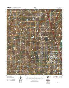 Itasca Texas Historical topographic map, 1:24000 scale, 7.5 X 7.5 Minute, Year 2012