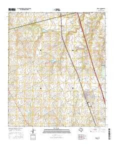 Itasca Texas Current topographic map, 1:24000 scale, 7.5 X 7.5 Minute, Year 2016