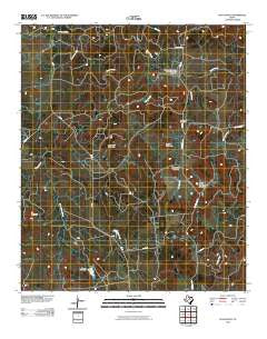 Ivan South Texas Historical topographic map, 1:24000 scale, 7.5 X 7.5 Minute, Year 2010