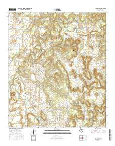 Ivan South Texas Current topographic map, 1:24000 scale, 7.5 X 7.5 Minute, Year 2016