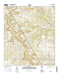 Izoro Texas Current topographic map, 1:24000 scale, 7.5 X 7.5 Minute, Year 2016