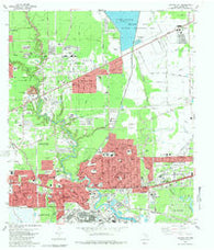 Jacinto City Texas Historical topographic map, 1:24000 scale, 7.5 X 7.5 Minute, Year 1982