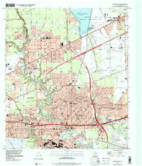 Jacinto City Texas Historical topographic map, 1:24000 scale, 7.5 X 7.5 Minute, Year 1995