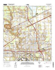 Jacinto City Texas Current topographic map, 1:24000 scale, 7.5 X 7.5 Minute, Year 2016