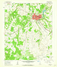 Jacksboro Texas Historical topographic map, 1:24000 scale, 7.5 X 7.5 Minute, Year 1960
