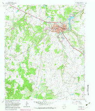 Jacksboro Texas Historical topographic map, 1:24000 scale, 7.5 X 7.5 Minute, Year 1960