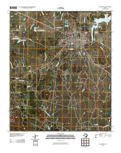 Jacksboro Texas Historical topographic map, 1:24000 scale, 7.5 X 7.5 Minute, Year 2010