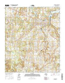 Jacksboro Texas Current topographic map, 1:24000 scale, 7.5 X 7.5 Minute, Year 2016