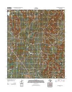 Jacksboro NE Texas Historical topographic map, 1:24000 scale, 7.5 X 7.5 Minute, Year 2012