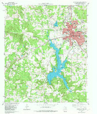 Jacksonville West Texas Historical topographic map, 1:24000 scale, 7.5 X 7.5 Minute, Year 1982