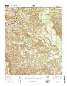 Jacksonville East Texas Current topographic map, 1:24000 scale, 7.5 X 7.5 Minute, Year 2016