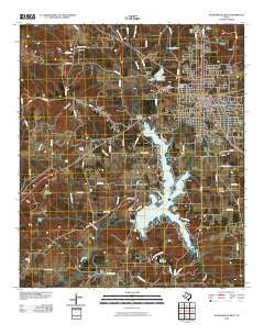 Jacksonville West Texas Historical topographic map, 1:24000 scale, 7.5 X 7.5 Minute, Year 2010