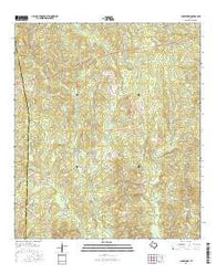 Jamestown Texas Current topographic map, 1:24000 scale, 7.5 X 7.5 Minute, Year 2016