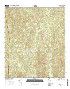 Jamestown Texas Current topographic map, 1:24000 scale, 7.5 X 7.5 Minute, Year 2016