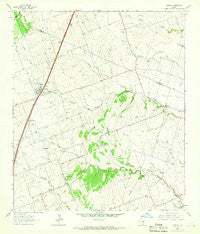 Jarrell Texas Historical topographic map, 1:24000 scale, 7.5 X 7.5 Minute, Year 1964