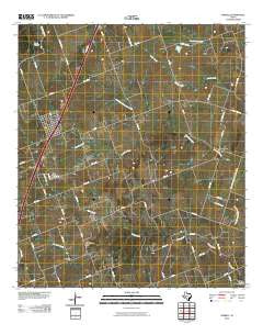 Jarrell Texas Historical topographic map, 1:24000 scale, 7.5 X 7.5 Minute, Year 2010