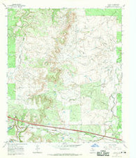 Jayell Texas Historical topographic map, 1:24000 scale, 7.5 X 7.5 Minute, Year 1966