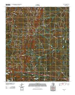 Jayell Texas Historical topographic map, 1:24000 scale, 7.5 X 7.5 Minute, Year 2010