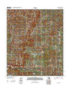 Jayell Texas Historical topographic map, 1:24000 scale, 7.5 X 7.5 Minute, Year 2012