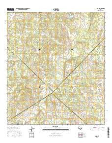 Jeddo Texas Current topographic map, 1:24000 scale, 7.5 X 7.5 Minute, Year 2016
