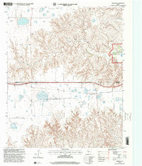Jericho Texas Historical topographic map, 1:24000 scale, 7.5 X 7.5 Minute, Year 1998