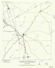 Jewett Texas Historical topographic map, 1:62500 scale, 15 X 15 Minute, Year 1956