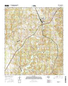 Jewett Texas Current topographic map, 1:24000 scale, 7.5 X 7.5 Minute, Year 2016