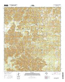 Jo Jan Van Camp Texas Current topographic map, 1:24000 scale, 7.5 X 7.5 Minute, Year 2016