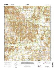 Johnson Lake Texas Current topographic map, 1:24000 scale, 7.5 X 7.5 Minute, Year 2016