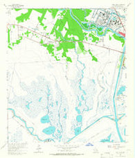 Jones Creek Texas Historical topographic map, 1:24000 scale, 7.5 X 7.5 Minute, Year 1963