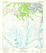Jones Creek Texas Historical topographic map, 1:24000 scale, 7.5 X 7.5 Minute, Year 1963
