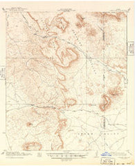 Jordan Gap Texas Historical topographic map, 1:62500 scale, 15 X 15 Minute, Year 1930