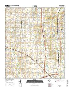 Joshua Texas Current topographic map, 1:24000 scale, 7.5 X 7.5 Minute, Year 2016
