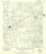 Jourdanton Texas Historical topographic map, 1:62500 scale, 15 X 15 Minute, Year 1956